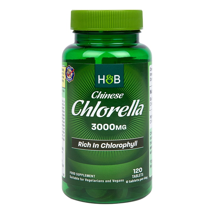Holland & Barrett Chinese Chlorella Rich in Chlorophyll 120 Tablets 3000mg